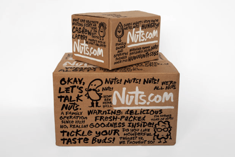 Cardboard Box Printed Design - Nuts.com