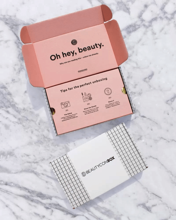Cardboard Box Printed Design - BeautyCon